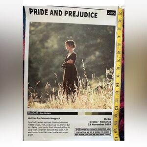 Pride And Prejudice Poster Rolled Canvas Print 17 Inches